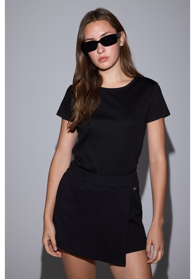 U.S. Polo Assn. U.s. Polo Assn. Kadın Siyah Tişört Basic 50324939-vr046