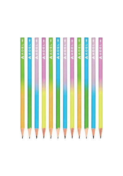 Mash Pastel Kurşun Kalem 12 Adet Karışık