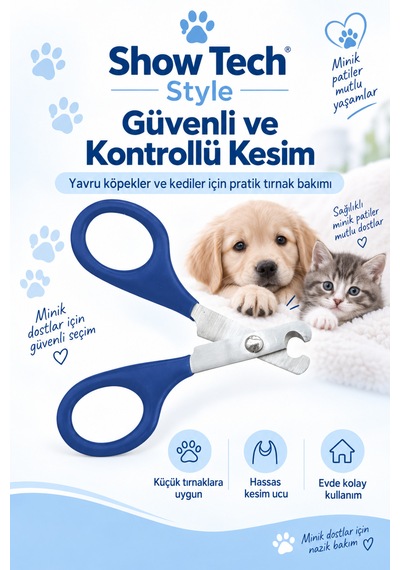 Showtech Style Yavru Köpekler Ve Kediler İçin Tırnak Makası