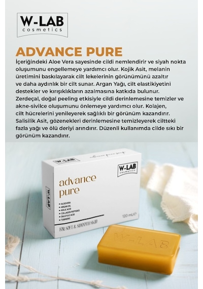 W-Lab Cosmetics Advance Pure Sabun 125 G