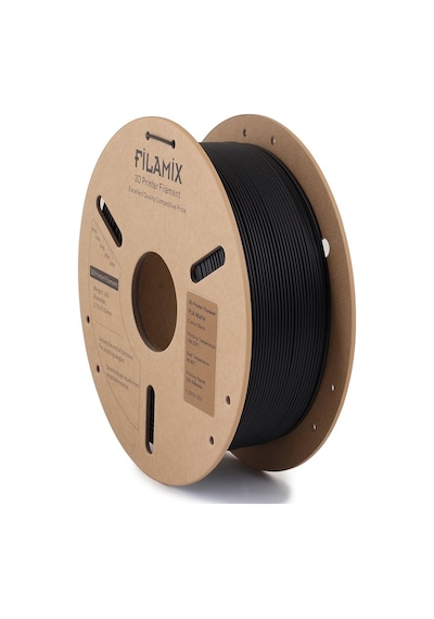 Filamix Pla Mat Siyah 1.75mm 1kg Gerçek Mat Siyah - Gerçek Premium Görünüm
