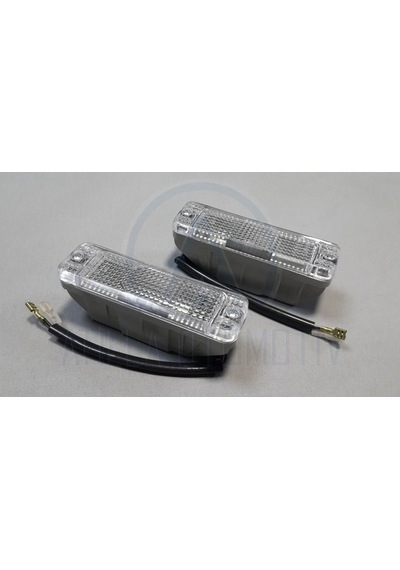 Volkswagen Golf Mk1 74-85 Ön Tampon Sinyal Seti Sag Sol Beyaz 349014009