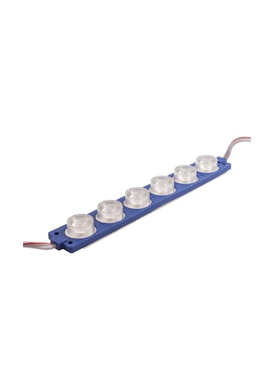 6W Mercekli Modül 6'Lı Led - Mavi 12V