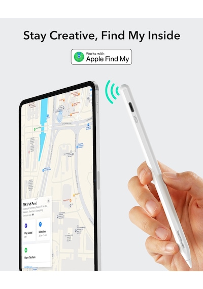 Geo Apple iPad Uyumlu Find My Özellikli Type-c Şarj Girişli Dijital Dokunmatik Kalem