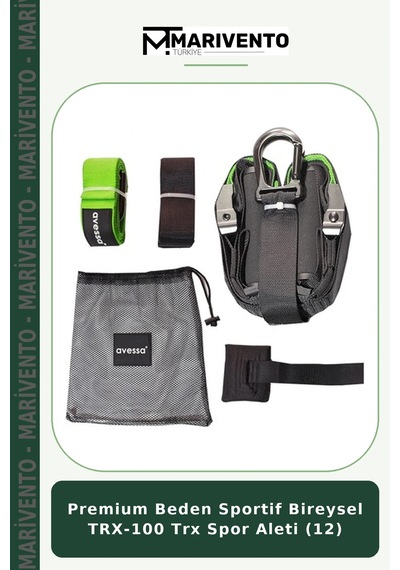 Premium Beden Sportif Bireysel Trx-100 Trx Spor Aleti 12 Çok Renkli