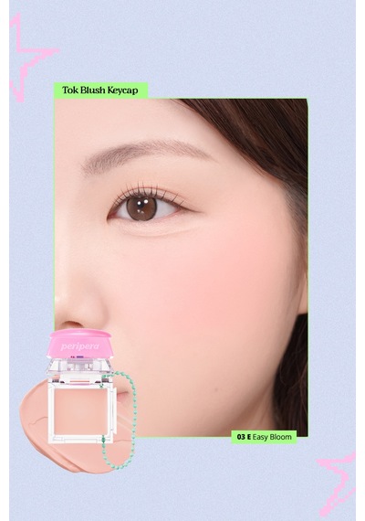 Ciltte Kremden Pudra Dokuya Dönüşen Allık Perıpera Tok Blush Keycap 03 Easy Bloom