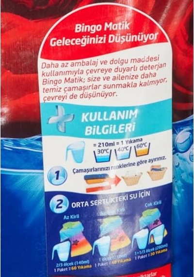Matik Renkli 40 Yıkama Toz Çamaşır Deterjanı 1 X 6 Kg , 6000 G