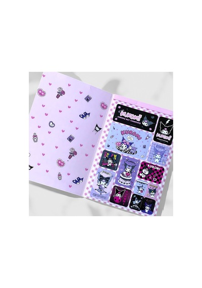 Bak Gel Al Kuromi & Sanrio Kawaii Sticker Albümü - Kuromi - Bgakuromi014 Çok Renkli