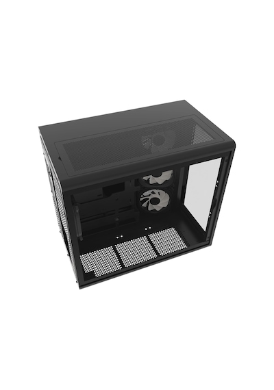 Hc710 850w 80+ Bronze Argb Akvaryum Atx Mid Tower Siyah Gaming Kasa