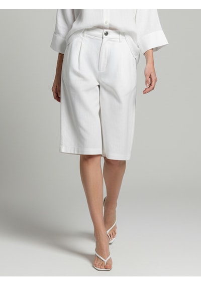 Xint Beyaz %100 Keten Oversize Şort 275453