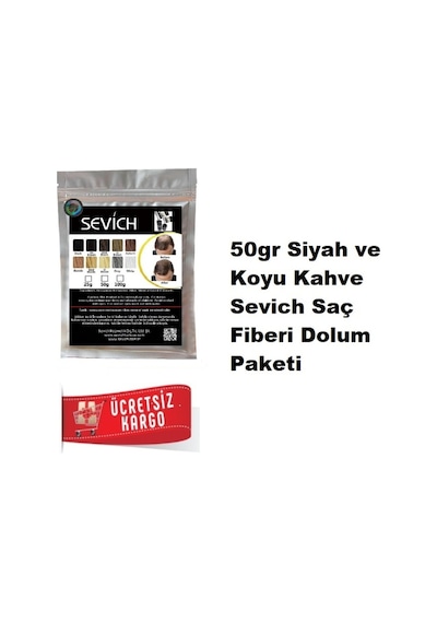 Sevich 50 Gr 3 Renk Seçeneği Saç Fiberi Keratin Saç Tozu