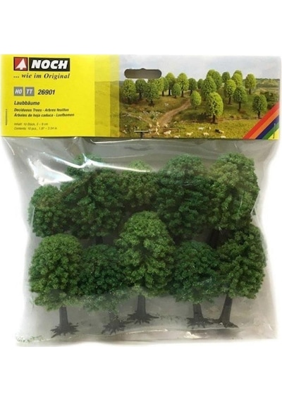 Noch 26901 Yapraklı Ağaçlar, 10 Adet, 5-9 Cm. Diorama Malzemesi-54667