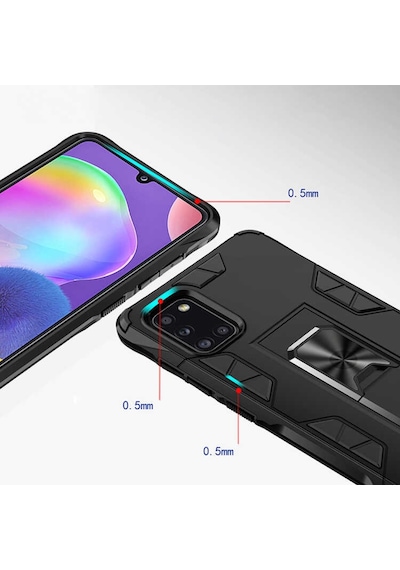 Samsung Uyumlu Galaxy A31 Kilif Miknatisli Zirhli Korumali Silikon 466954530