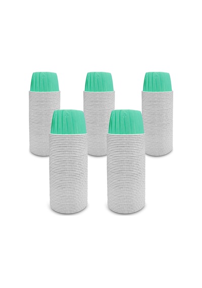 Kafem Mat Mint Yeşili Muffin Kek Kapsülü 50li X 5 Paket - K12 Yeşil