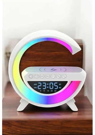 Bluetooth Hoparlör 15w Kablosuz Hızlı Şarj Led Gece Lambası Diğer