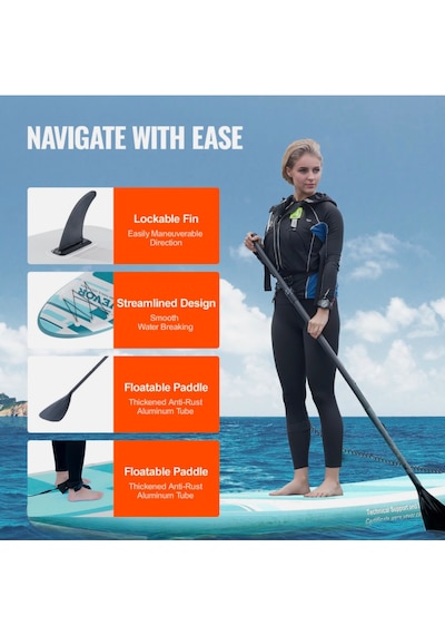 Lethe Boards Stand Up Paddle Board 335 X 84 X 15 Cm Şişme Sörf Tahtası Full Set Sup