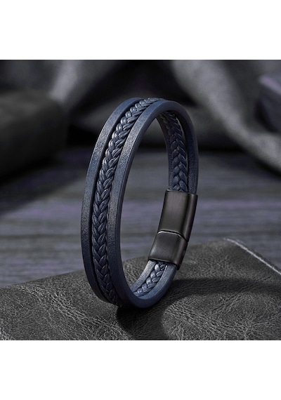 Moncuk Design Sadece Lacivert Saç Örgülü Çoklu Bileklik 33513b10d6 Siyah