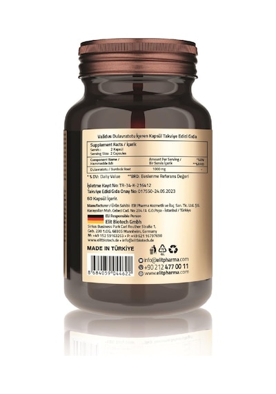 Validus Burdock Root 1000 Mg 60 Kapsül