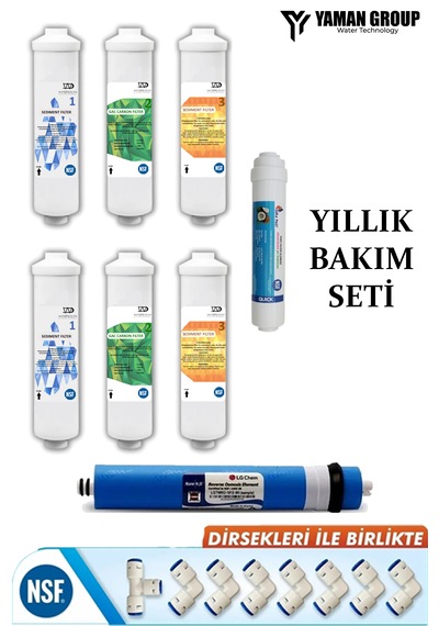 Waterdizayn Inline 5 Aşamalı Yıllık Bakım Seti Kapalı Kasa Su Arı