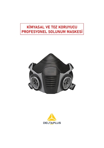 M6200 Yarım Yüz Maske Abek1 Gaz + P3 Toz Filtreli, Kimyasal Ve Partikül Koruma Seti