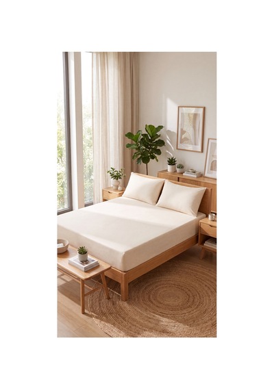 Çift Kişilik Lastikli Çarşaf Takımı 1 Lastikli Çarşaf 160 X 200 2 Yastık Kılıfı 50 X 70 Ekru - 717411501 Ekru Çift Kişilik Lastikli Çarşaf Takımı 1 Lastikli Çarşaf 160 X 200 2 Yastık Kılıfı 50 X 70 Ekru - 717411501 Ekru