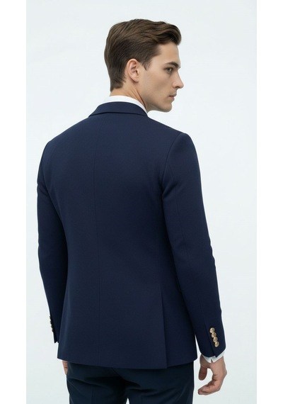 Plus Scorpion Erkek Kruvaze Blazer Ceket Slim Fit Premium Dokulu Şık Klasik Ceket Lacivert Plus Scorpion Erkek Kruvaze Blazer Ceket Slim Fit Premium Dokulu Şık Klasik Ceket Lacivert