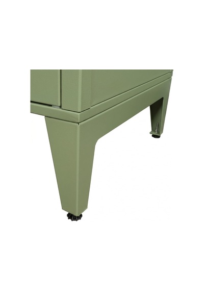 Ziglat 1550 Serisi Kilitli Metal Home Office Dolabı%70 Perfore Kapaklı Yeşil 450x1500x450 Mm
