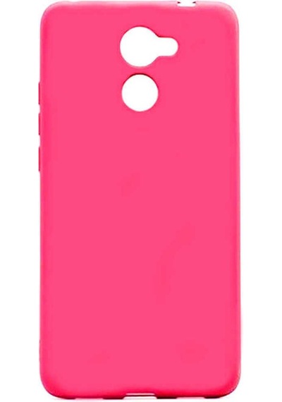 Huawei Y7 Prime Kılıf Zore Premier Silikon Kapak Pembe