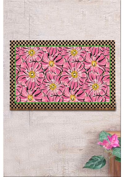 Co Co Lorear 40x60 cm Doğal Ko ko Kıl paspas,Hindistan Naturel Kapı Önü Paspası