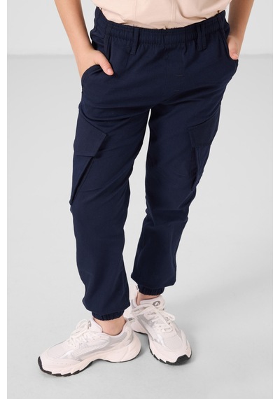 Tommy Life Lacivert Standart Fit Dokuma Hafif Esnek Chino Erkek Çocuk Pantolon - 11271 Lacivert