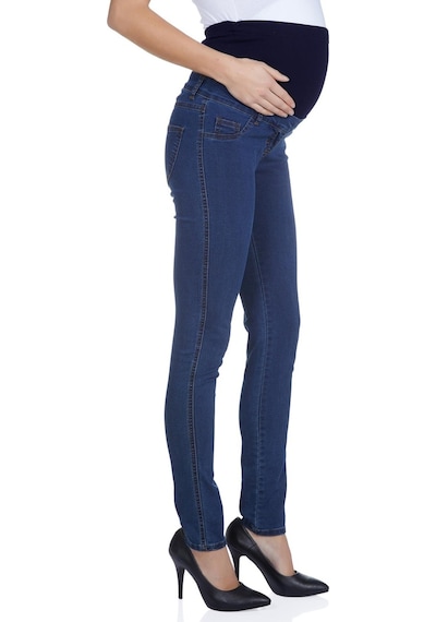 Luvmabelly Myra6005 Beli Ayarlanabilir Hamile Kot Pantolonu -lacivert-lacivert