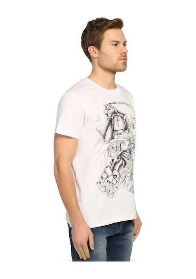 Bant Giyim - Fullmetal Alchemist Beyaz Erkek T-Shirt Tişört