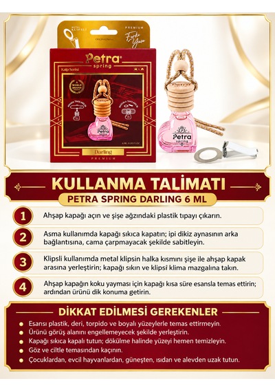 Serisi Darling Premium 6ml Araç Kokusu , Oto Kokusu, Metal Klipsli , Araç Kokusu , Airfreshener , Oto Aksesuar, Araba Kokusu Petra Spring Araç Ve Ortam Kokuları Serisi Darling Premium 6ml Araç Kokusu , Oto Kokusu, Metal Klipsli , Araç Kokusu , Airfreshener , Oto Aksesuar, Araba Kokusu Petra Spring Araç Ve Ortam Kokuları