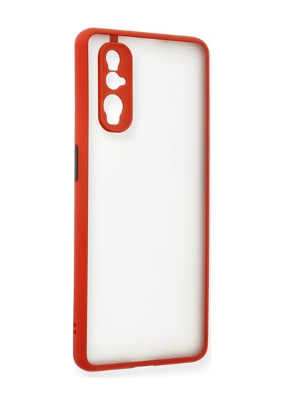 Oppo Find X2 Kılıf Montreal Silikon Kapak - Kırmızı 0.2M-Çok Renkli