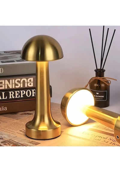 Şarjlı Masa Lambası Mantar Lamba Timya/go1395 200269 Çok Renkli