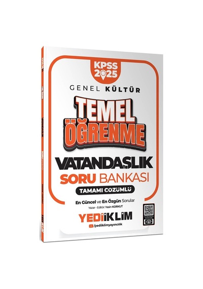 Yediiklim 2025 Kpss Genel Kültür Vatandaşlık Temel Öğrenme Tamamı Çözümlü Soru Bankası