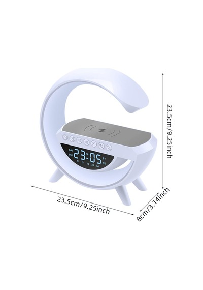 Bluetooth G Hoparlör Rgb Led Işıklı Speaker Alarm Saat Aux Usb Sd Kart Wireless Şarj