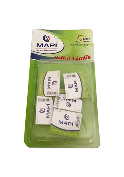 Mapi Şeffaf İsimlikler Blister 45x38 Mm 5'li Paket