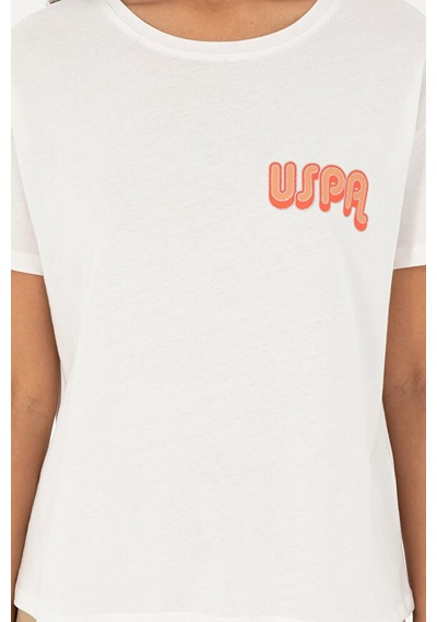 U.S. Polo Assn. Kadın Bisiklet Yaka Tişört 50286050-vr019 7489