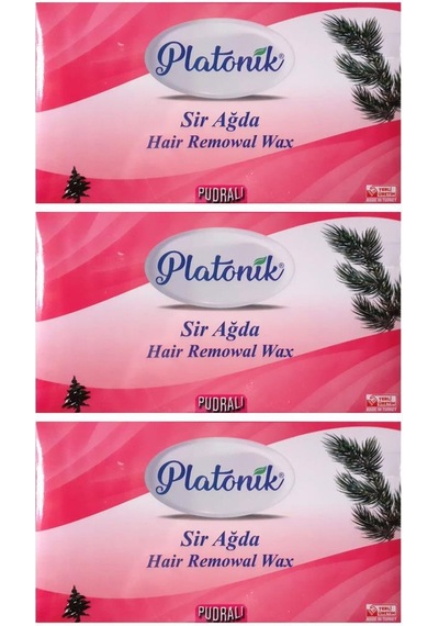 Platonik Pudralı Pembe Kalıp Sir Ağda 400 G x 3