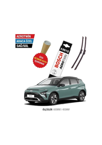 Hyundai Bayon Silecek 2021-2026 Bosch Aerotwin A991s