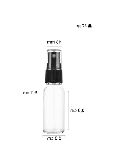 Şeffaf Cam Şişe, 10 Ml, Sızdırmaz Kapaklı, 6 Adet 01