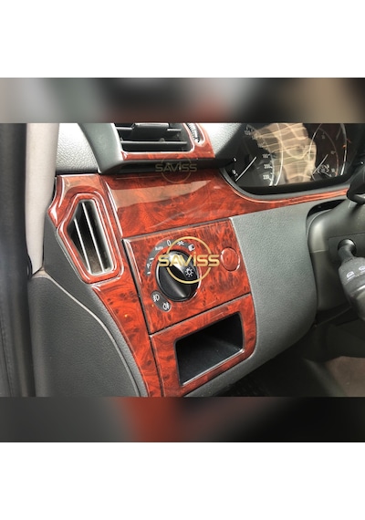 Mercedes Vito uyumlu Gül desenli Maun Full Set,Torpido Konsol Kaplama , Maun Kaplama (Gül desenli)