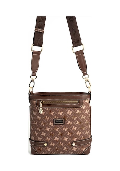 Silver Polo Sp1120 Kadın Çapraz Çanta Monogram Kahve-kahve