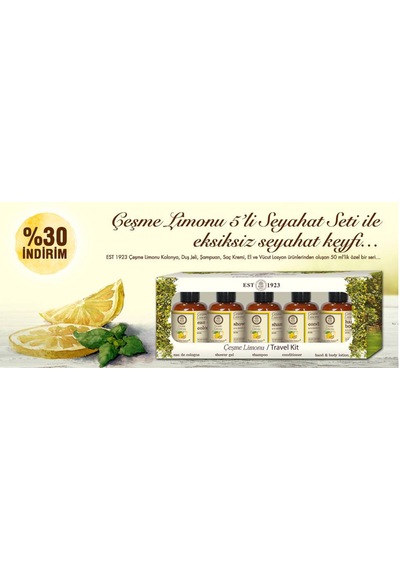 Çeşme Limonu Sıvı Ve Köpük Sabun, Seyahat Seti, H-pro Hijyen