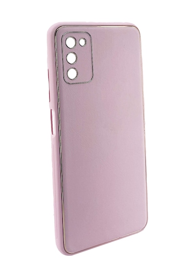 Nettech Samsung Galaxy A03s Uyumlu Coco Leather Seri Arka Koruma Kılıf - Siyah Siyah