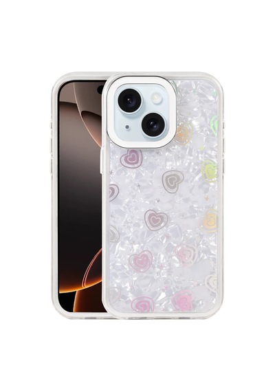 Apple Apple Uyumlu iPhone 14 Lumi Desenli Kapak - Beyaz Çok Renkli
