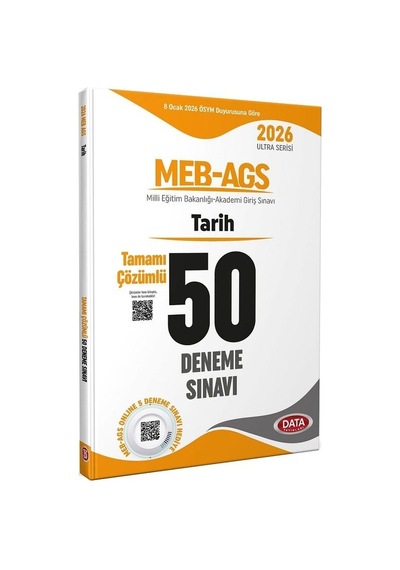Data 2026 Meb-ags Tarih 50 Deneme Çözümlü Ultra Serisi Data Yayınları