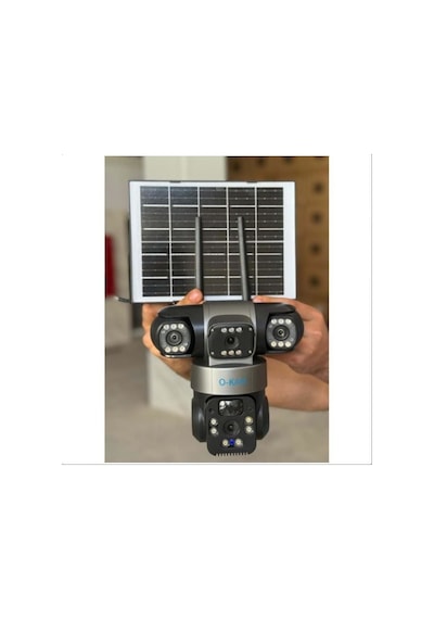 O-kam-6060 4g Sim Kartlı Solar 6mp Ptz 3 Lens - Köşe 2 Ayarlı Lens + 360 Lens