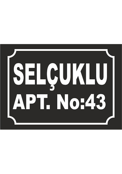 Apartmanıza Özel Tabela Apartman Levhası, Apartman Tabelası (490158216)
